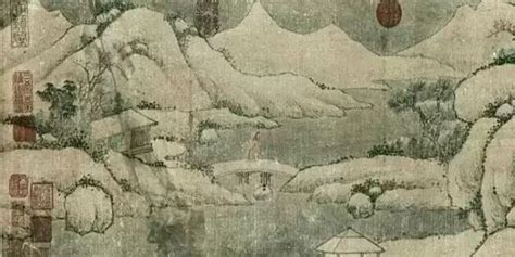 雪溪图图片