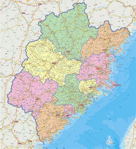 福建地图全图高清版_素材中国sccnn.com
