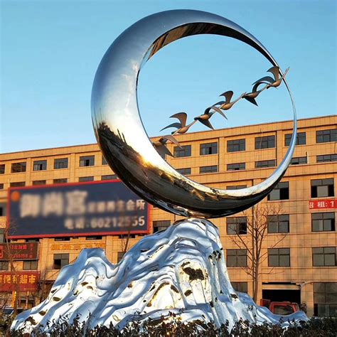 来图定制 户外广场不锈钢龙 城市园林创意金属动物雕塑 块面雕塑-阿里巴巴