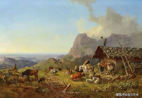 德国海因里希·比克尔独特的风景油画作品，真的很美妙 - 微文周刊