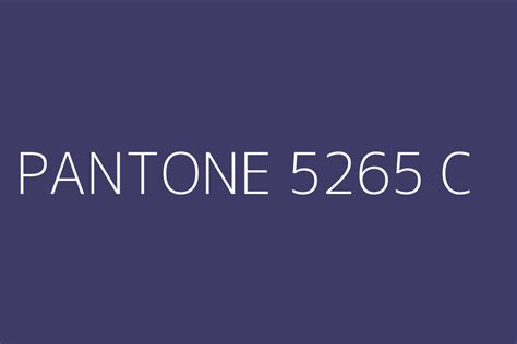 PANTONE 5265 C Color HEX code