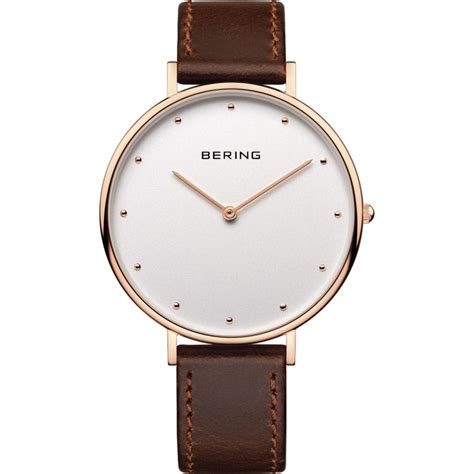 Ersatzband Bering Uhr - Leder braun - Typ 14839-564