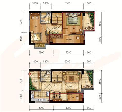 复式住宅户型图,复式住宅户型图别墅,户型图图片三室二厅_大山谷图库