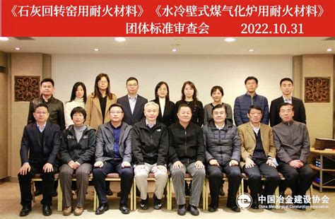 中国冶金建设协会工程材料委员会团体标准审查会在北京召开