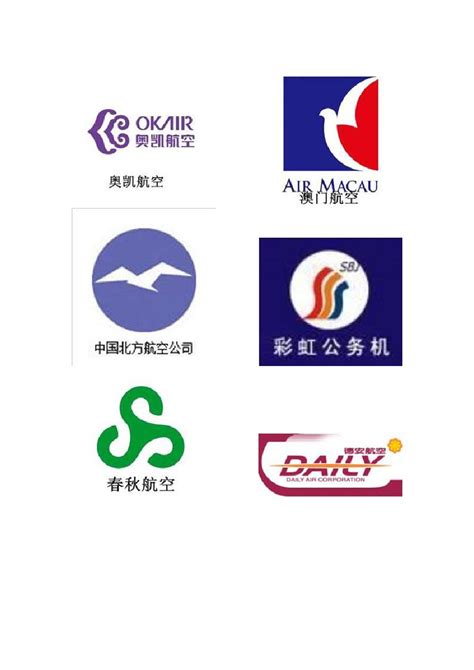 中国航空公司标志LOGO大全(58家航空公司)_word文档在线阅读与下载_免费文档