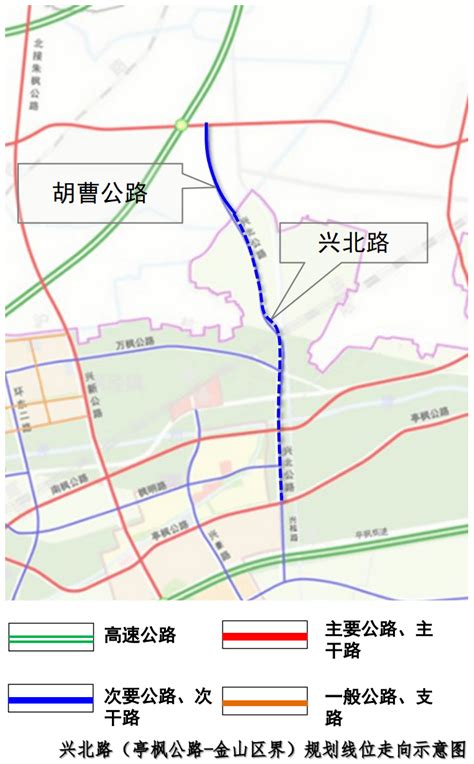 【交通】金山⇋松江，这条区区对接道路选线规划草案正在公示！_北路