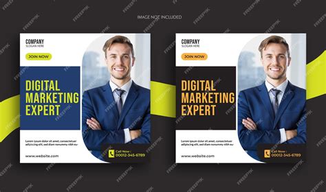 Premium Vector | Digital marketing expert social media post banner ...