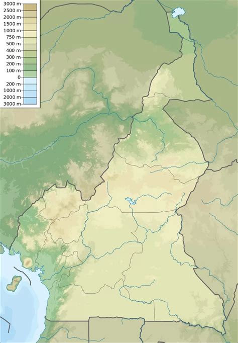 喀麦隆地形图,喀麦隆,喀麦隆图片_大山谷图库