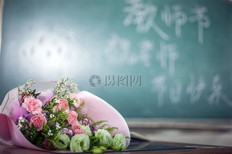 教师节给老师送花的学生素材图片免费下载-千库网