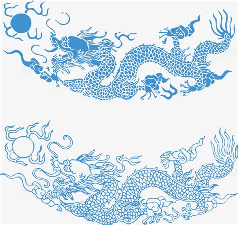 中国传统龙纹图案矢量PNG图片素材下载_中国PNG_熊猫办公