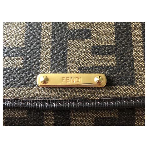 Fendi Monogram wallet Brown Cloth ref.215408 - Joli Closet