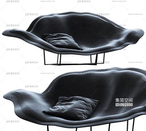 现代异形休闲椅3d模型下载-【集简空间】「每日更新」