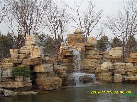假山流水 - - 喷泉水景供应 - 园林资材网