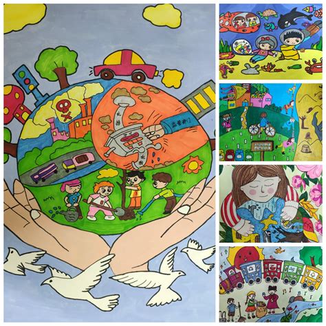 儿童画比赛及部分创作作品-美术绘画 - 新北区圩塘中心小学