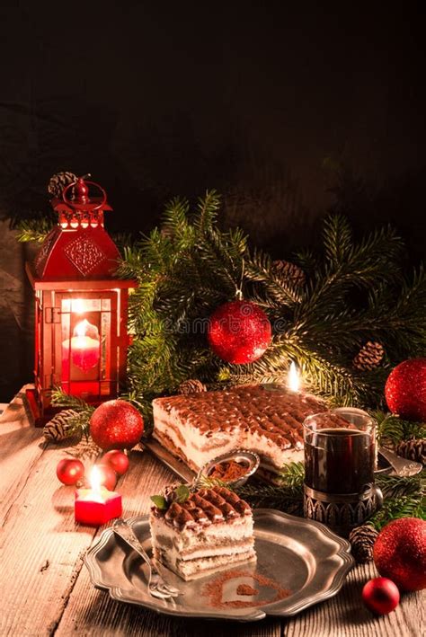Christmas tiramisu stock photo. Image of brown, bright - 46882588