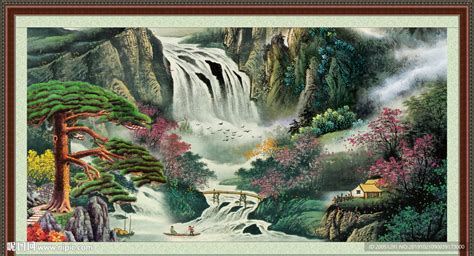 高山流水图图片