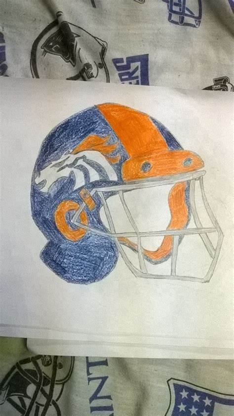 Denver Broncos Drawing by mark500 - DragoArt