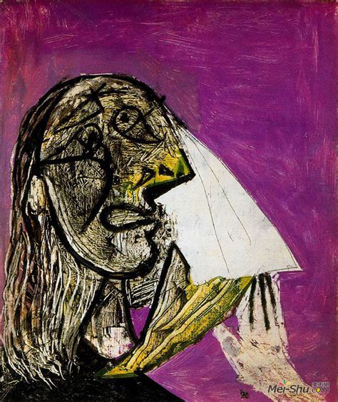 《哭泣的女人》巴勃罗·毕加索(Pablo Picasso)高清作品欣赏_巴勃罗·毕加索作品_巴勃罗·毕加索专题网站_艺术大师_美术网-Mei ...
