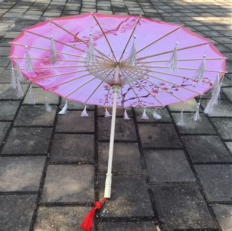 防晒古典女伞复古演出舞蹈实用古装防雨伞流苏汉服古代油纸伞古风-阿里巴巴