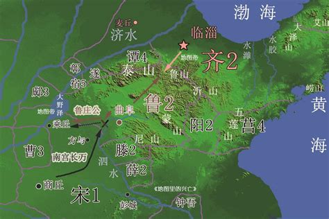齐国鲁国地图图片