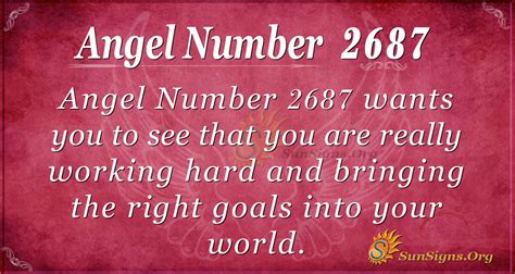 Angel Number 2687 Meaning: Overcome Your Limitation - SunSigns.Org
