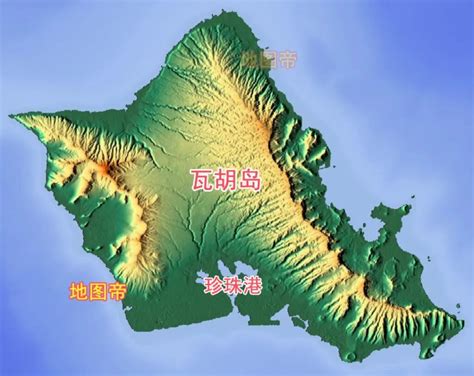 夏威夷地理位置图图片