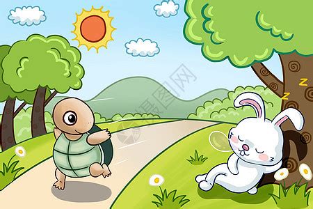 龟兔赛跑插画图片下载-正版图片400114849-摄图网