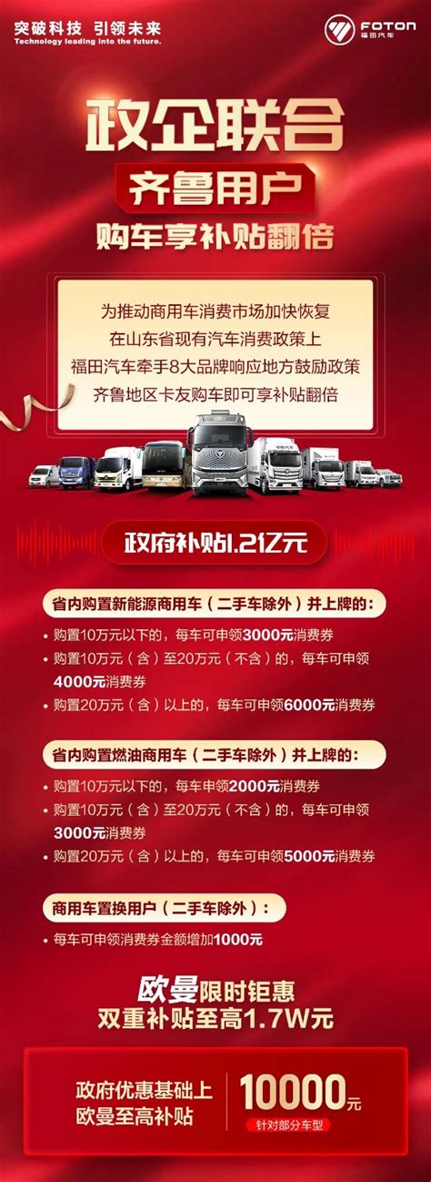 1.2亿再加码！福田汽车八大品牌联合让利 第一商用车网 cvworld.cn