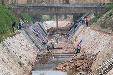 浙江金华：乌引灌区施工改造-人民图片网