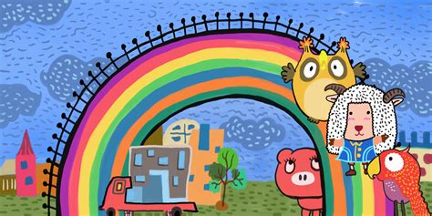儿童画，未来的桥，彩虹桥 咿咿呀呀儿童手工网