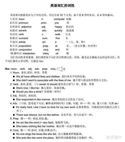 汉语词性分类实词1