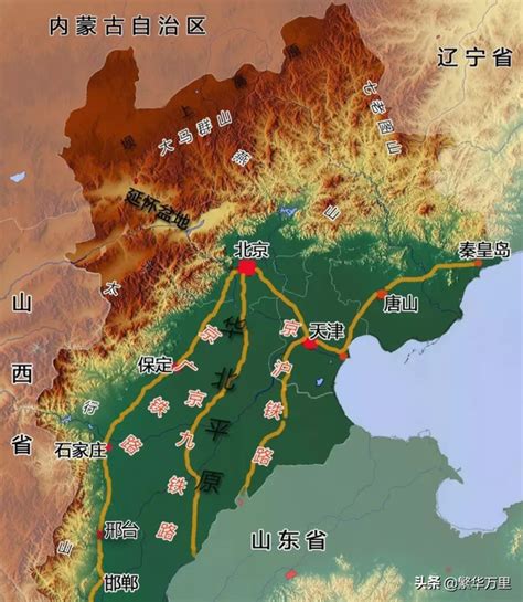 河北山西地图图片