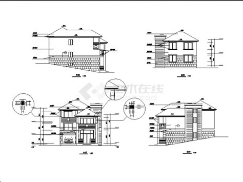 某地小型简单山区别墅建筑施工图（含设计说明）_图纸设计说明_土木在线