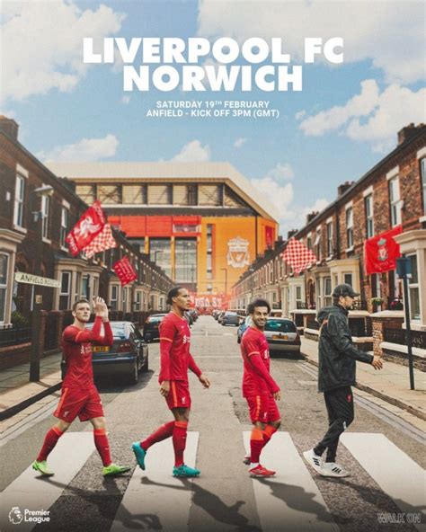 利物浦战诺维奇海报：渣叔、萨拉赫、范迪克、罗伯逊致敬披头士-直播吧zhibo8.cc
