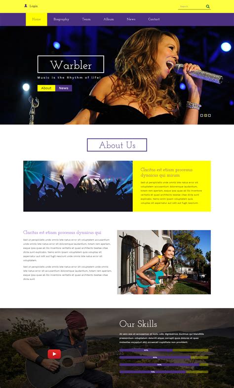 音乐网站设计|website|corporation homepage|作作木西_Original作品-站酷ZCOOL