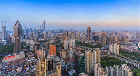 高楼林立的上海日落风光高清图片下载-正版图片500846899-摄图网