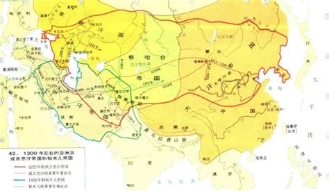 蒙古帝国原来是这么回事，蒙古的四大汗国是这四个