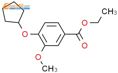 176033-43-5_Benzoic acid, 4-(cyclopentyloxy)-3-methoxy-, ethyl esterCAS ...