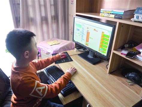 鹤壁10岁电脑小达人 爱动手爱钻研，自学编程制作小游戏-大河新闻