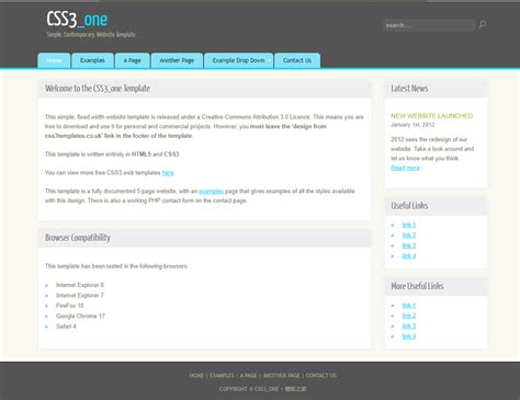 黑色星光背景标准英文博客HTML5模板_黑色 星光 推广 css3 html5 博客 菜单 标准 透明_金屋文档