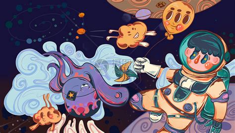 梦幻星空之宇宙的奇妙之旅|插画|商业插画|深海雷音 - 原创作品 - 站酷 (ZCOOL)
