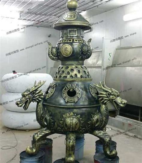 玩物集 仿古鬼脸铜炉 酒精炉木炭炉烧水煮茶器 复古兽铜碳炉 纯铜-阿里巴巴