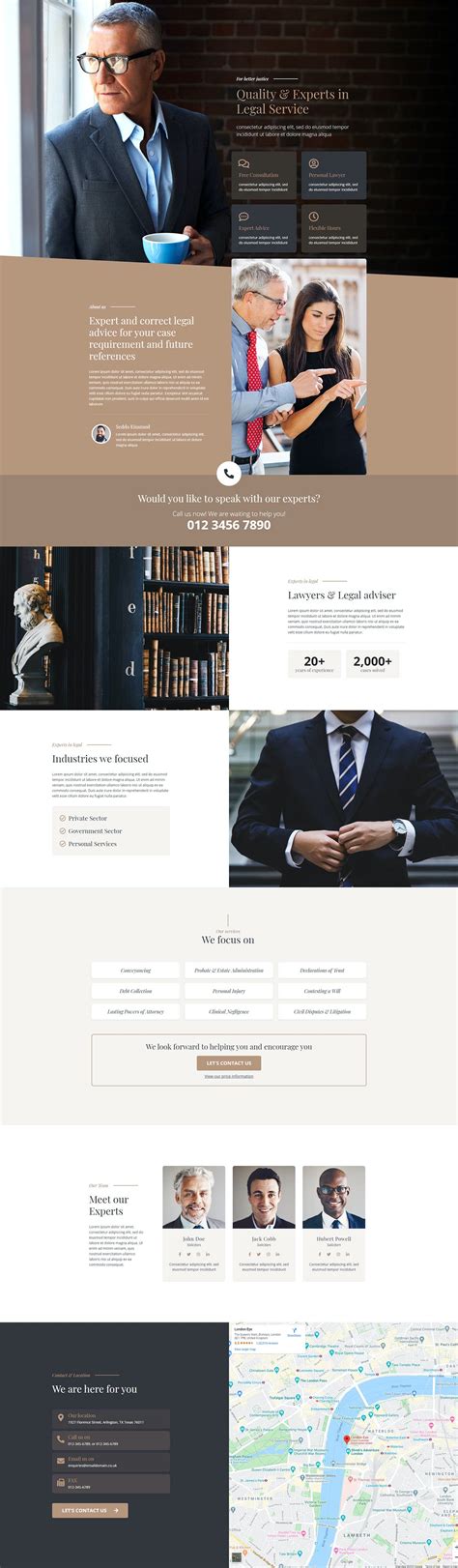 顶级律师事务所/律师网站设计WP模板 CK – Lawyer Template Kit – 设计小咖