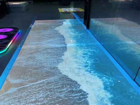 3D地面互动投影沉浸式网红海浪虚拟沙滩全息投影厂家_互动装置艺术厂家-站酷ZCOOL