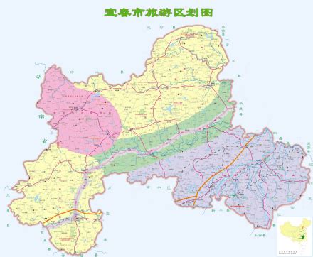 江西省宜春市旅游地图高清版_江西地图_初高中地理网