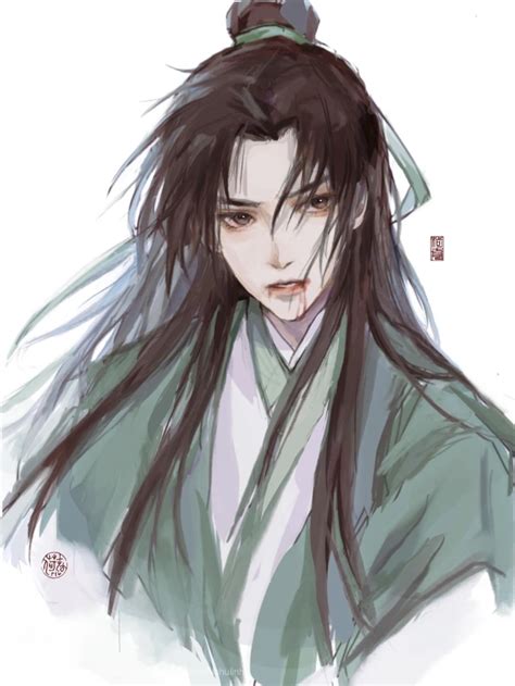 头像女生古风战损男主
