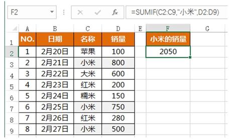 excel sumifs函数怎么用