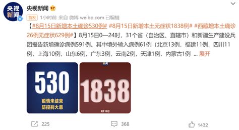 8月15日31省份新增本土530+1838分布在这些城市- 北京本地宝