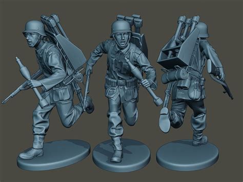 German soldier ww2 run2 G4 3D model 3D printable | CGTrader