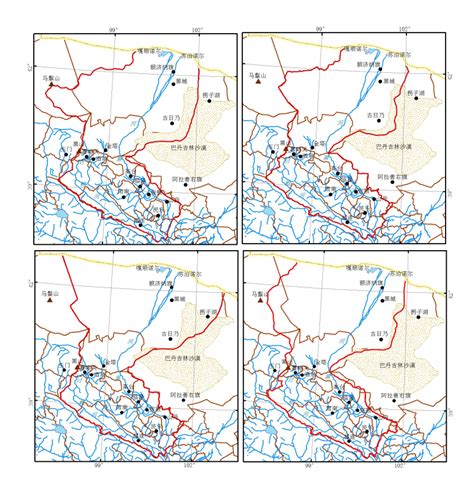 黑河流域生态水文综合地图集：黑河2010年流域边界图 - 国家冰川冻土沙漠科学数据中心